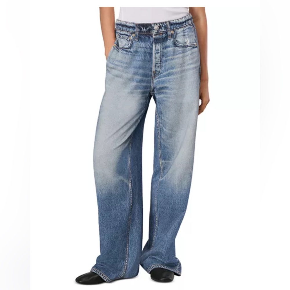 Rag & bone
Miramar High Rise Wide Leg Cotton Terry Sweatpant Jeans (Noosa)